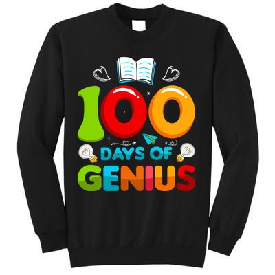 100 Days Of Genius Funny 100th Days Of School Sweatshirt