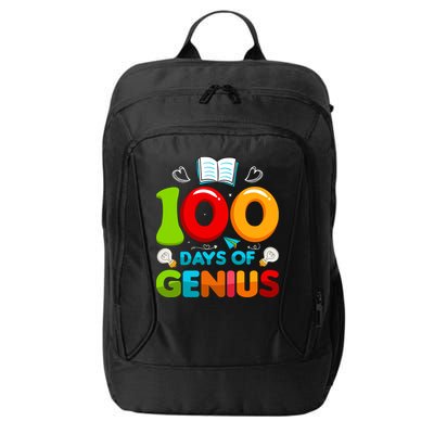 100 Days Of Genius Funny 100th Days Of School City Backpack