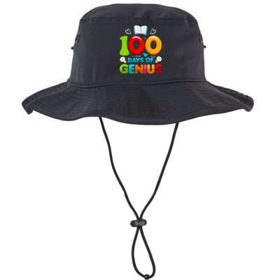 100 Days Of Genius Funny 100th Days Of School Bucket Hat