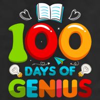 100 Days Of Genius Funny 100th Days Of School 25L Jumbo Tote