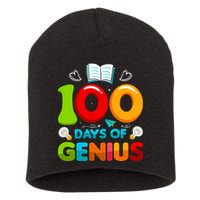 100 Days Of Genius Funny 100th Days Of School Short Acrylic Beanie