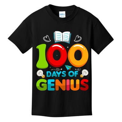 100 Days Of Genius Funny 100th Days Of School Kids T-Shirt