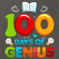 100 Days Of Genius Funny 100th Days Of School Cotton Canvas Backpack