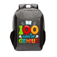 100 Days Of Genius Funny 100th Days Of School Vector Backpack