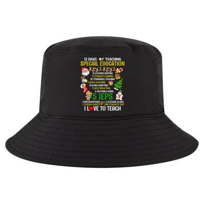 12 Days Of Teaching Special Education Ieps Sped Teacher Xmas Gift Cool Comfort Performance Bucket Hat