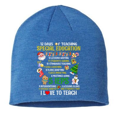 12 Days Of Teaching Special Education Ieps Sped Teacher Xmas Gift Sustainable Beanie