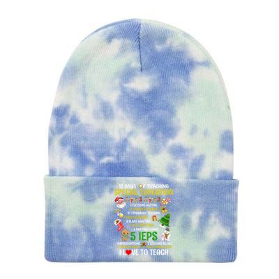 12 Days Of Teaching Special Education Ieps Sped Teacher Xmas Gift Tie Dye 12in Knit Beanie