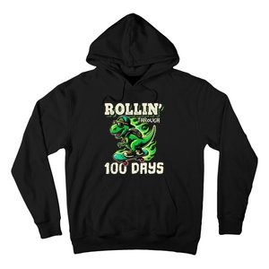 100 Days Of School Teacher 100th Day T Rex Outfit Hoodie