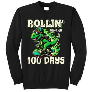 100 Days Of School Teacher 100th Day T Rex Outfit Sweatshirt