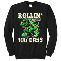 100 Days Of School Teacher 100th Day T Rex Outfit Sweatshirt