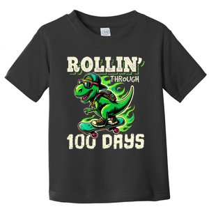 100 Days Of School Teacher 100th Day T Rex Outfit Toddler T-Shirt