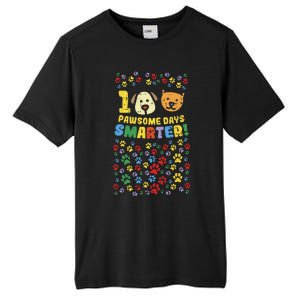 100th Day Of School 100 Pawsome Smarter Dog Cat Paws Tall Fusion ChromaSoft Performance T-Shirt