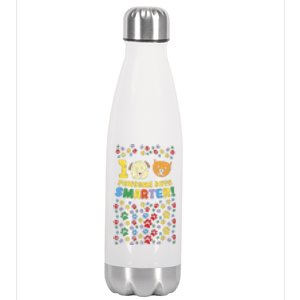 100th Day Of School 100 Pawsome Smarter Dog Cat Paws Stainless Steel Insulated Water Bottle