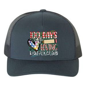 100 Day Of Loving Kindergarten 100 Days Of School Meaningful Gift Yupoong Adult 5-Panel Trucker Hat