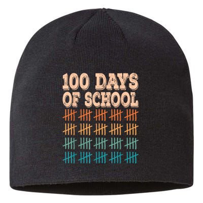 100 Days Of School Teacher And Student Sustainable Beanie