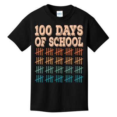 100 Days Of School Teacher And Student Kids T-Shirt