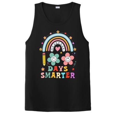 100 Days Of School 100th Day Smarter Rainbow Teacher PosiCharge Competitor Tank