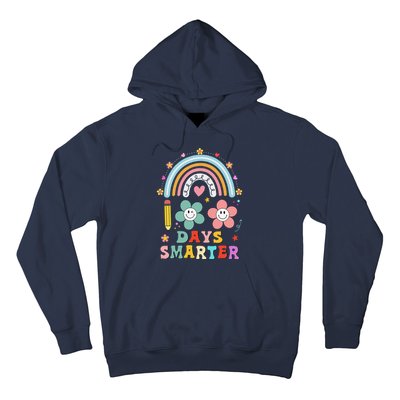 100 Days Of School 100th Day Smarter Rainbow Teacher Hoodie