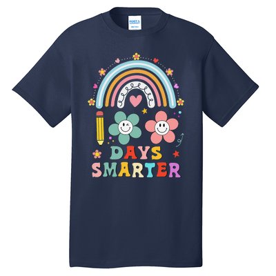 100 Days Of School 100th Day Smarter Rainbow Teacher Tall T-Shirt