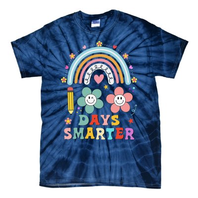 100 Days Of School 100th Day Smarter Rainbow Teacher Tie-Dye T-Shirt