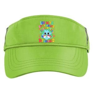 100 Days Of Embracing Differences Autism Awareness Teacher Cool Gift Adult Drive Performance Visor