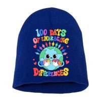 100 Days Of Embracing Differences Autism Awareness Teacher Cool Gift Short Acrylic Beanie