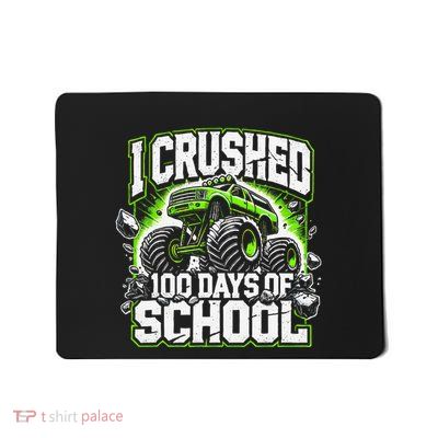 100 Days Of School Monster Truck Boy 100th Day Of School Gift Mousepad