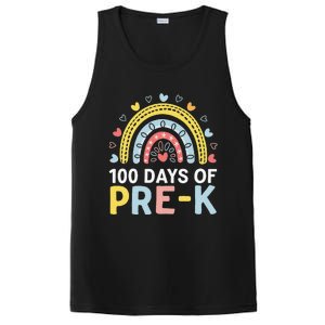 100 Days Of Pre K Rainbow Happy 100th Day Of School Teacher PosiCharge Competitor Tank