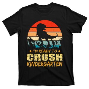 1st Day Of Kindergarten Im Ready To Crush Dinosaur T-Shirt