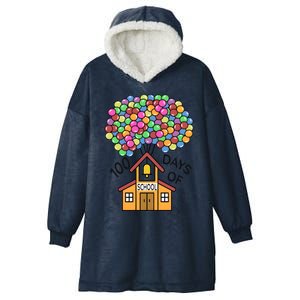 100 Days Of School Balloons Hooded Wearable Blanket