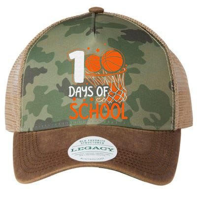 100 Days Of School Basketball 100th Day Balls Legacy Tie Dye Trucker Hat