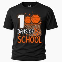 100 Days Of School Basketball 100th Day Balls Cooling Performance Crew T-Shirt