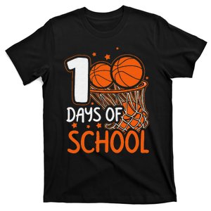 100 Days Of School Basketball 100th Day Balls T-Shirt