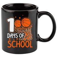 100 Days Of School Basketball 100th Day Balls 11oz C Handle Ceramic Mug