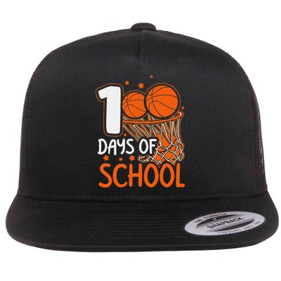 100 Days Of School Basketball 100th Day Balls Flatbill Hat
