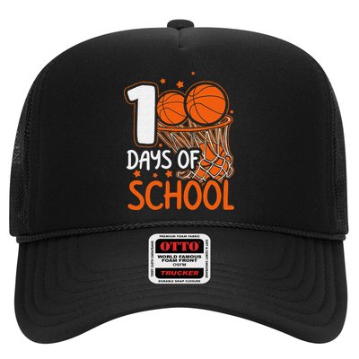 100 Days Of School Basketball 100th Day Balls Trucker Hat