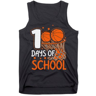 100 Days Of School Basketball 100th Day Balls Tank Top