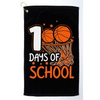 100 Days Of School Basketball 100th Day Balls Golf Towel
