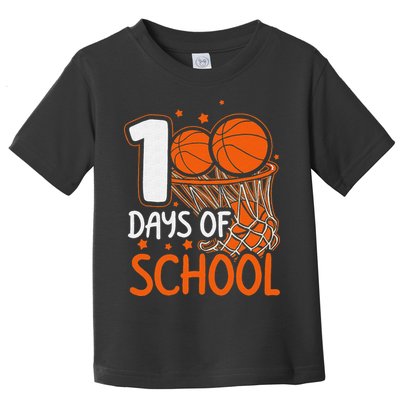 100 Days Of School Basketball 100th Day Balls Toddler T-Shirt