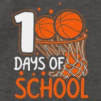 100 Days Of School Basketball 100th Day Balls Vector Backpack