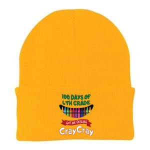 100 Days Of 4th Grade Got Me Feeling Cray Cray Knit Cap Winter Beanie