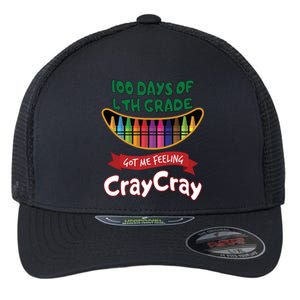 100 Days Of 4th Grade Got Me Feeling Cray Cray Flexfit Unipanel Trucker Cap