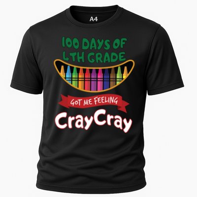 100 Days Of 4th Grade Got Me Feeling Cray Cray Performance Shirt