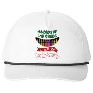 100 Days Of 4th Grade Got Me Feeling Cray Cray Snapback Five-Panel Rope Hat