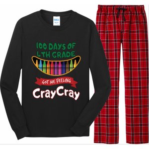 100 Days Of 4th Grade Got Me Feeling Cray Cray Long Sleeve Pajama Set