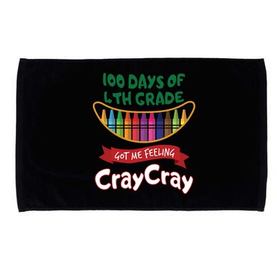 100 Days Of 4th Grade Got Me Feeling Cray Cray Microfiber Hand Towel
