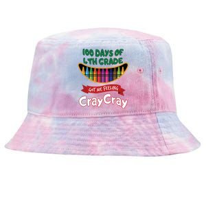 100 Days Of 4th Grade Got Me Feeling Cray Cray Tie-Dyed Bucket Hat