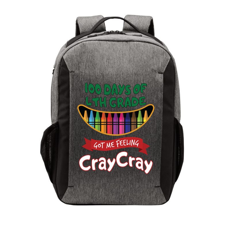 100 Days Of 4th Grade Got Me Feeling Cray Cray Vector Backpack
