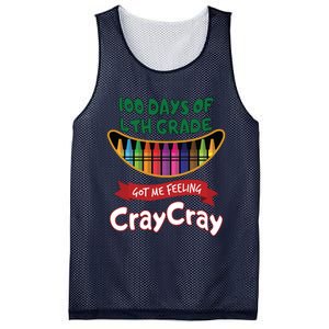 100 Days Of 4th Grade Got Me Feeling Cray Cray Mesh Reversible Basketball Jersey Tank