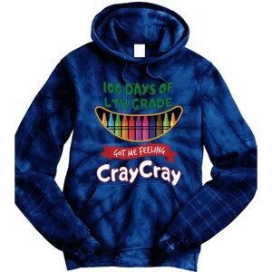 100 Days Of 4th Grade Got Me Feeling Cray Cray Tie Dye Hoodie